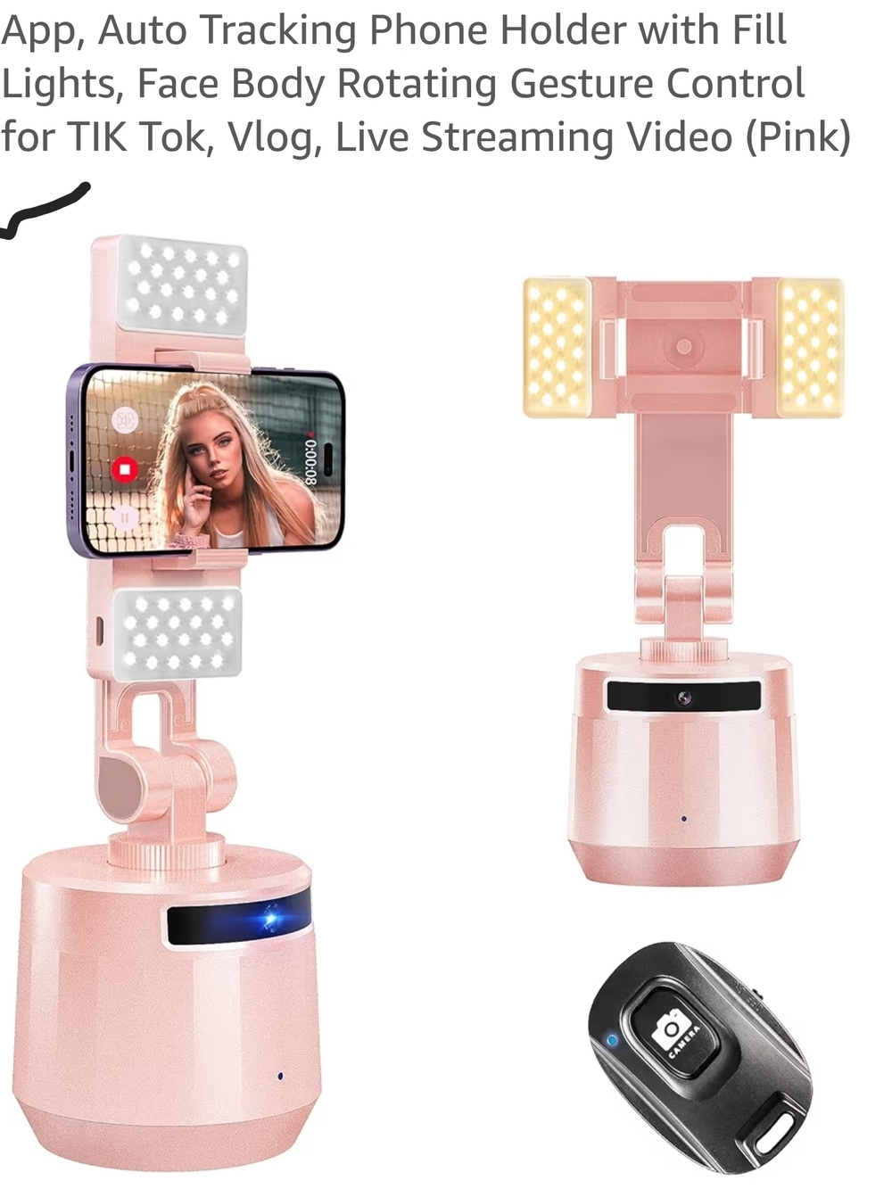 Auto Face Tracking Tripod Rotation